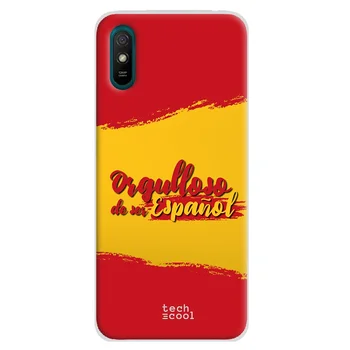 Pokrowiec silikonowy FunnyTech®dla Xiaomi Redmi 9A l flag Spain proud