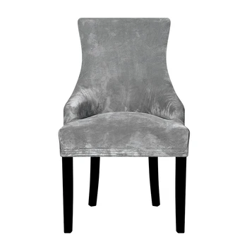 Prawdziwy aksamit tkaniny odchylany podłokietnik krzesło cover duży rozmiar XL rozmiar skrzydła bakc King Back Chair Covers pokrowce do hotelowego bankietu