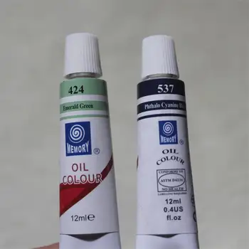 Profesjonalna marka farba olejna na płótnie pigment zaopatrzenia plastyków farby akrylowe każda rura Rysunek 12 ml 12 kolorów zestaw