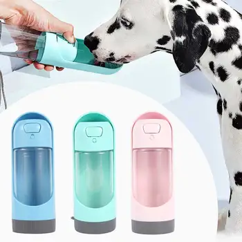 Przenośny pies butelka wody 300 ml picia kielich małe duże psy karmienie wody dozownik koty psy odkryty butelki podróży