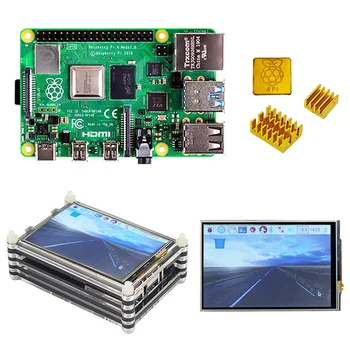 Raspberry pi 4 8GB kit Ram Raspberry Pi 4 Model B PI 4B 8GB: +radiator+zasilacz+pokrowiec +wyświetlacz raspberry pi 4