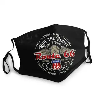 Ride The Route 66 ekologiczna dorosłych maska do twarzy rowerzysta motocykla cruise America ' s Highway Protection Cover respirator usta муфель