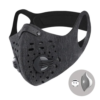 Rowerowa Maska PM2.5 maska przeciwpyłowa Sport na świeżym powietrzu maseczka do twarzy z filtrem aktywnego węgla trening górska droga jazda na rowerze Maska