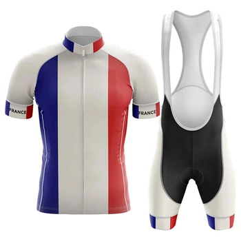 Rowerowa odzież 2020 francuski męski zestaw odzieży rowerowej rower górski rowerowa odzież rowerowa odzież Maillot Ropa Ciclismo Triathlon