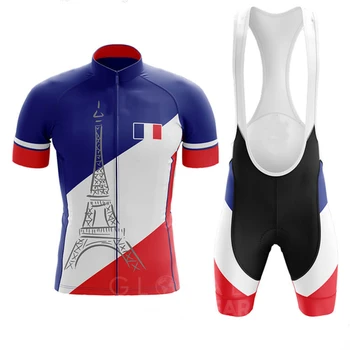 Rowerowa odzież 2020 francuski męski zestaw odzieży rowerowej rower górski rowerowa odzież rowerowa odzież Maillot Ropa Ciclismo Triathlon