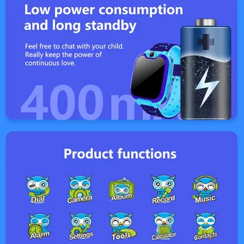 Rozmowa dwukierunkowa komunikacja dla dzieci inteligentny zegarek wbudowane 7 gier bateria 500 mah wodoodporny zabaw dla dzieci bransoletka