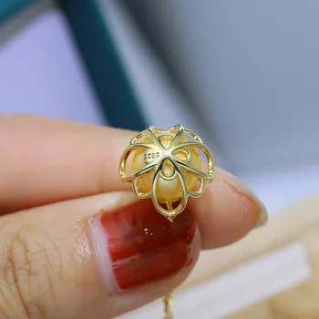 S925 Srebrny Basket Style Pendant Settings For Women Jewelry Making