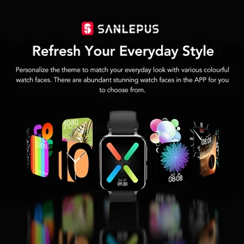 SANLEPUS 2020 nowy Bluetooth, połączenia inteligentne zegarki Mężczyźni Kobiety wodoodporny Smartwatch MP3 odtwarzacz OPPO Android Apple Xiaomi Huawei