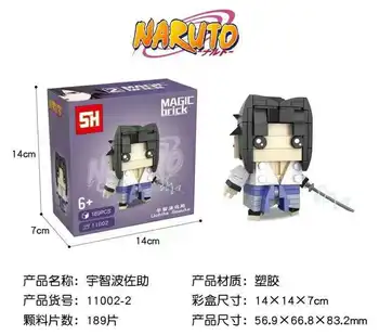 Sasuke Naruto Li Locke Haruno Sakura brickheadz plastikowe dla dzieci zebrane bloki zabawki dla dzieci, prezenty