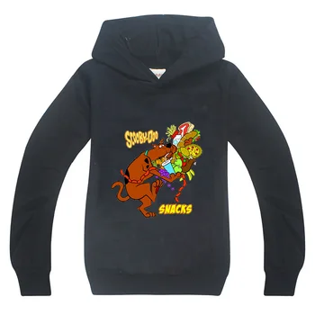 Scooby Doo kreskówka chłopców dzieci bluzy z kapturem dla dziewczynek sweter z długim rękawem topy mały chłopiec jesienna odzież odzież Dziecięca bluza