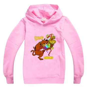 Scooby Doo kreskówka chłopców dzieci bluzy z kapturem dla dziewczynek sweter z długim rękawem topy mały chłopiec jesienna odzież odzież Dziecięca bluza