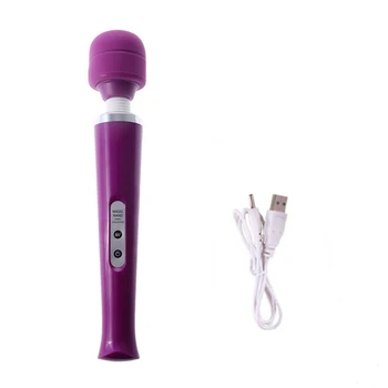 SEAFELIZ 10 Speed Magic Wand Travel G-spot Stimulation AV masażer, USB Akumulator wibrator do własnego ciała kobiety erotyczne, seks-zabawki