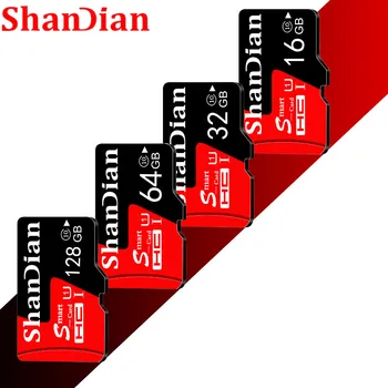 SHANDIAN High speed micro sd 8GB 16GB 32GB 64GB class 10 Flash Memory Card micro sd 32gb sdcard do smartfona/kamery