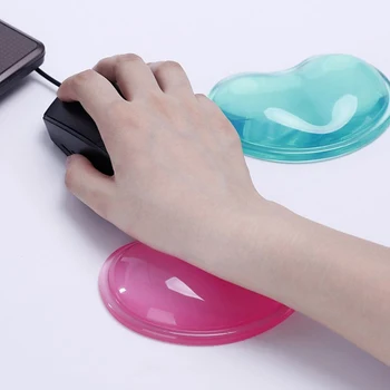 Silikonowa сердцевидная myszka nadgarstek Pad 3D falisty komfort żel myszka nadgarstek ręka odpoczywa wsparcie poduszka Pad