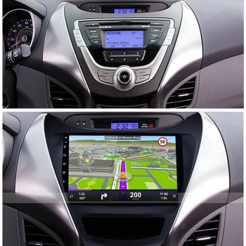 Sinosmart samochodowy GPS do nawigacji radio Hyundai Elantra Avante MD I35 2008-2011,2012-2din IPS/QLED ekran 8 Core DSP 48EQ