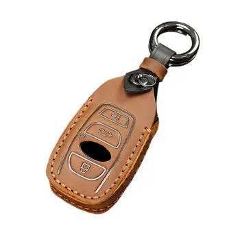 Skórzane etui na klucze do samochodu Subaru BRZ Forester Legacy Outback WRX WRX STI Impreza XV Crosstrek Smart Keyless Remote Cover Keys Bag