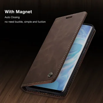 Skórzany pokrowiec do Huawei P30 Pro etui portfel pełna odporna na wstrząsy książka gniazdo kart Uchwyt telefonu Torba pokrowiec do Huawei P30 Lite magnetyczny