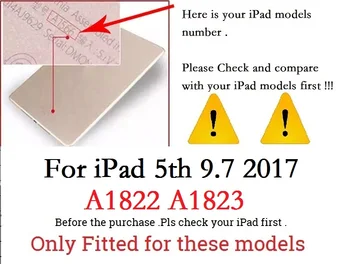 Slim Folio stand Coque dla iPad 2017 9.7 5th Case magnetyczny smart auto-sen PVC A1822 A1823 Pokrywa dla iPad 5th 9.7 2017 pokrywa