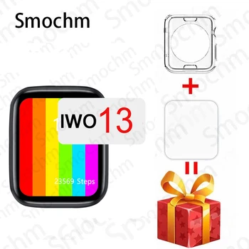 Smochm IWO 13 Pro nieskończony ekran serii 6 ładowarka bezprzewodowa wodoodporna 44 mm 40 mm inteligentny zegarek Bluetooth wyzwanie dla IOS Android