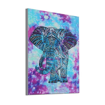Specjalny kształt Diament zwierząt słoń malarstwo DIY 5D częściowa wiertarka do haftu zestawy Kryształ rhinestone sztuka dekoracji domu
