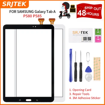 Srjtek 10.1 Samsung Galaxy Tab A 10.1 P585 P580 SM-P585 SM-P585 ekran dotykowy digitizer dotykowy szklany panel wymiana tabletu