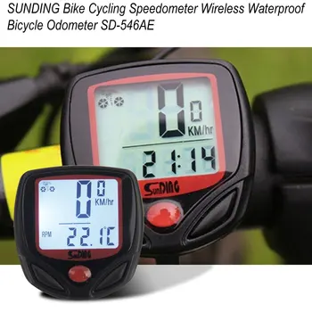 SUNDING Bike Computer Speedometer Wireless Wodoodporny Bicycle Odometer Cycle Computer Multi-Function LCD Back Light Displays