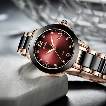 SUNKTA damskie zegarek luksusowej marki zegarek bransoletka Diament wodoodporny damskie zegarki dla kobiet kwarcowe zegarki Relogio Feminino
