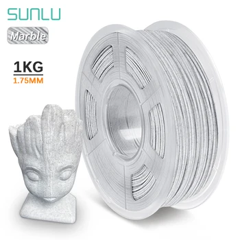 SUNLU PLA 1.75 MM Filament 1kg Rock Texture 3d Printer Filament Marble Color PLA 3D material dokładność pomiaru rozmiaru +/-0.02 mm