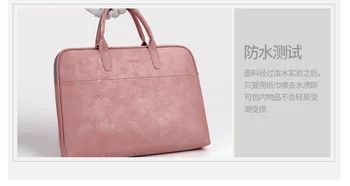 Sztuczna skóra matowa wodoodporny laptop 14 15.6 17.3 torba na Macbook Air 13 Bag Pro 13.3 15 Case biznesowych kobiety mężczyźni torby na ramię