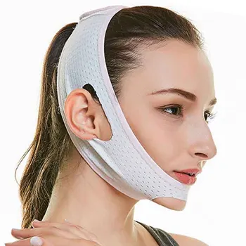 Tcare 1szt Chin Cheek Slim Lift Up Anti Wrinkle Mask Ultra-thin V Face Line Belt Strap Band Chin Cheek Slim Anti Wrinkle Mask