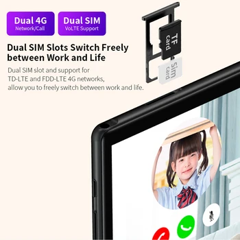 Teclast M40 10.1 inch Quad Core Dual 4G Network Phone Call tablet 1920 x 1200 6GB RAM 128GB ROM T618 GPS Android 10.0 Tablet PC
