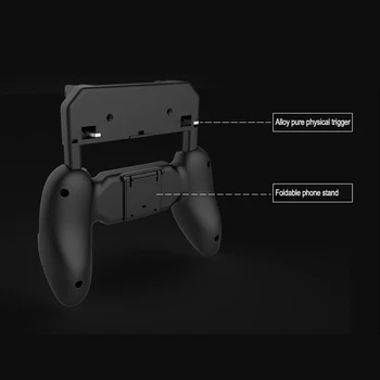 Telefon komórkowy kontroler uchwyt bezprzewodowy pilot zdalnego sterowania shooter wyzwalacz ogień joystick dla Android IOS PUBG Gamepad Gamepad Tools UM
