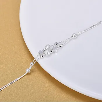 TJP nowa moda 925 srebro nożne bransoletki dla kobiet partii biżuterii najwyższej jakości gwiazdy piłki dziewczyna srebrne bransoletki biżuteria Lady kobieta prezent