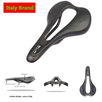 Top Brand Carbon Cycling Saddle oval orbit Red Road Special italia Bicycle Seat Mtb Bike Parts PU Leather Saddle sans tld D