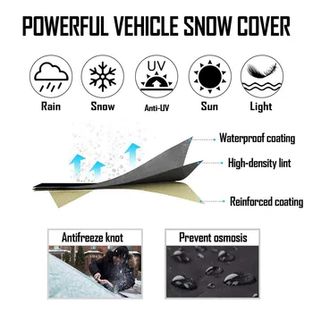 Top Marka Uniwersalny Szyby Śnieg I Lód Pokryte Są Magnetyczne Samochodowe, Pokrowce Ochronne Stylizacja Samochodów Sprzedaż