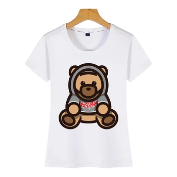 Topy t-shirt Damska ozuna logo kolor zabawny Harajuku krótka damska t-shirt