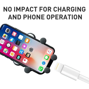 Uchwyt do gniazda telefonu w samochodzie telefony akcesoria grawitacyjna wsparcie podstawka do mocowania do wlotu powietrza nie ma magnetycznego dla iPhone 11 xiaomi