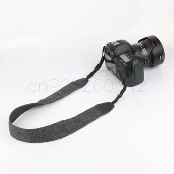 Uniwersalna kamera pasek na szyję pasek regulowany bawełniany pasek skórzany do D850 D800 D750 wszystkie DSLR aparat fotograficzny pasek akcesoria część