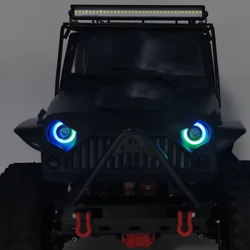 Uniwersalny Anioł oko kolorowe światła led światła do 1/10 RC Rock Crawler Axial SCX10 D90 Jeep Wrangler Body Shell
