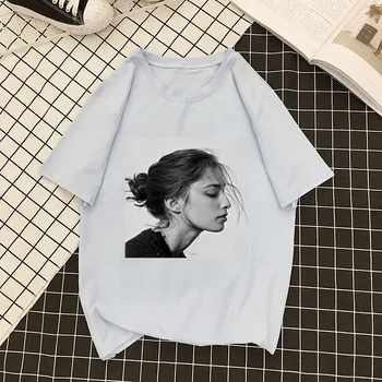 USA damskie bluzki letnie temat plus rozmiar koszulki z krótkim rękawem damska dolna koszula Harajukukawaii Top Tees odzież Damska
