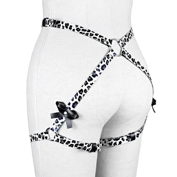 UYEE Woman Uprząż Leg Uprząż erotyczny pas do pończoch bielizna Bdsm Sexy Body Waist-Bondage Cage Suspender Goth Suspender Lingerie