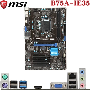 Używany MSI B75A-IE35 dla LGA1155 Intel Core 2/3 i7/i5/i3/Pentium/Celeron DDR3 16GB HDMI, ATX LGA-1155 B75 planszowa płyta główna PC