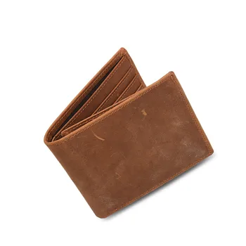 VE1016-1030 Drop-Shipping DAD to SON grawerowanie portfele skórzany portfel posiadacza karty dual vintage prezent na Urodziny od taty