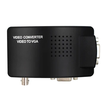 VGA, BNC, s-video to VGA Video Converter VGA Out Adapter BNC VGA Converter Composite Digital Switch Box Box z kablem dc
