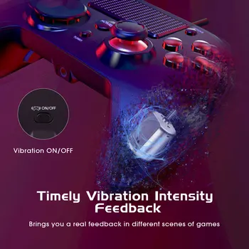 VTIN przewodowy kontroler gier dla PS4, kontroler USB gamepad do komputera PC komputer notebook Gaming Play Android TV telefon komórkowy
