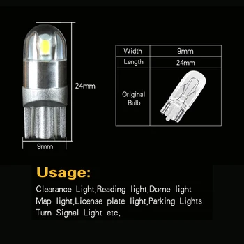 W5W T10 LED Light Auto Interior Bulb Car Lamp 12 do vw golf 4 5 6 polo audi a3 8 p 8l bmw e46 e90 e39 e60 Mazda 6 3 CX-5