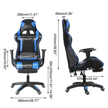 WCG krzesło gry komputerowe krzesło fotel biurowy domowy obrotowy fotel do masażu elektrohydrauliczny regulowany fotel Реклинг masażu gry krzesło