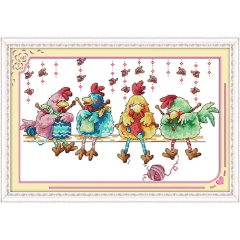 Wieczna Miłość Boże Narodzenie Kurczak Na Drutach Swetry Ekologiczna Bawełna Chińskie Zestawy Do Haftu Opieczętowane Promocja Sprzedaży