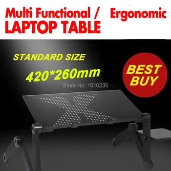 Wielofunkcyjny ergonomiczny stolik do laptopa do łóżka przenośne kanapa składana podstawka pod laptopa lapdesk na laptopa z wyściółką dla myszy