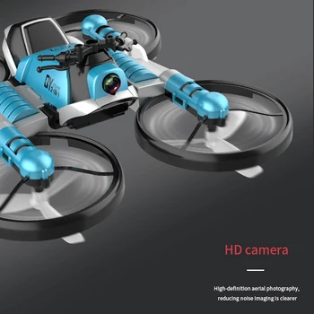 WiFi FPV drone z aparatem 2.4 G RC helicopter matowe motocykl 2-w-1 składany квадрокоптер
